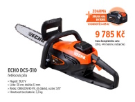 Akční set AKU řetězová pila 2x baterie 4 Ah a nabíječka